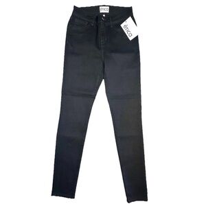Etica Skinny Denim Jeans Women’s Size 2 Black Mid Rise 29” Inseam NWT